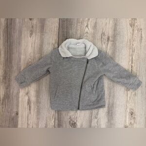 Gray Kids' Sherpa-Lined Jacket